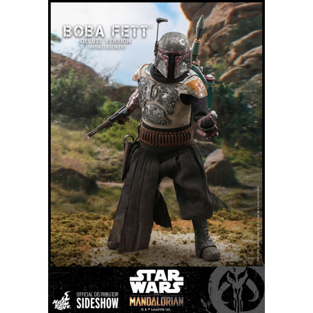 Hot Toys Star Wars El Mandaloriano Boba Fett Versión Deluxe 1/6 Obra Maestra de la Película