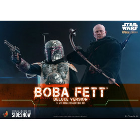 Hot Toys Star Wars El Mandaloriano Boba Fett Versión Deluxe 1/6 Obra Maestra de la Película