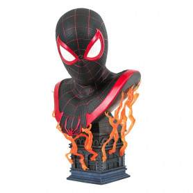 Diamond Select Toys - Busto Gamerverse Miles Morales - LEYENDAS EN 3D - Marvel