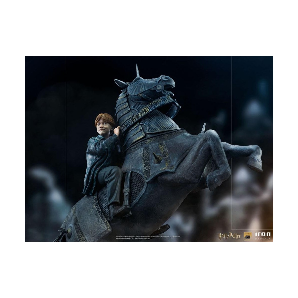 Iron Studios - Harry Potter - Ron Weasley en el ajedrez de los magos BDS Deluxe Art Scale 1/10