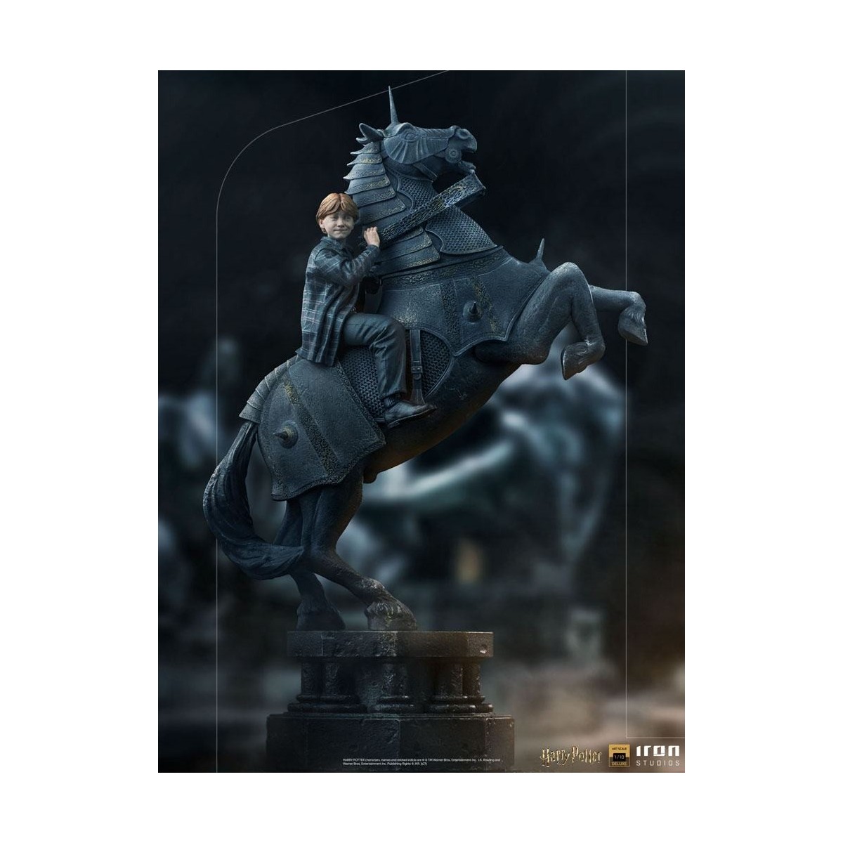 Iron Studios - Harry Potter - Ron Weasley en el ajedrez de los magos BDS Deluxe Art Scale 1/10