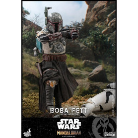 Hot Toys Star Wars El Mandaloriano Boba Fett Versión Deluxe 1/6 Obra Maestra de la Película