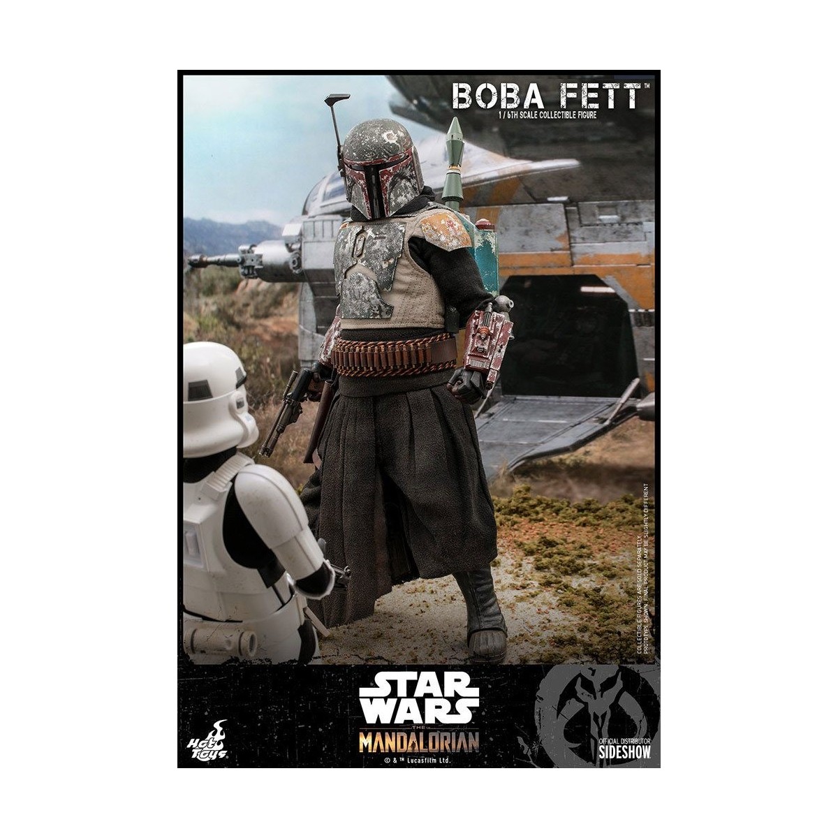 Hot Toys Star Wars El Mandaloriano Boba Fett Versión Deluxe 1/6 Obra Maestra de la Película