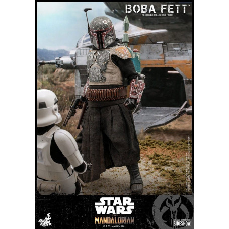 Hot Toys Star Wars El Mandaloriano Boba Fett Versión Deluxe 1/6 Obra Maestra de la Película