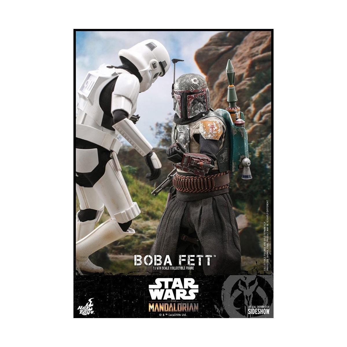 Hot Toys Star Wars El Mandaloriano Boba Fett Versión Deluxe 1/6 Obra Maestra de la Película
