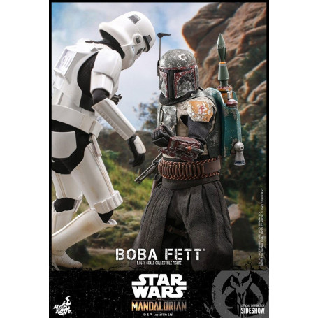 Hot Toys Star Wars El Mandaloriano Boba Fett Versión Deluxe 1/6 Obra Maestra de la Película