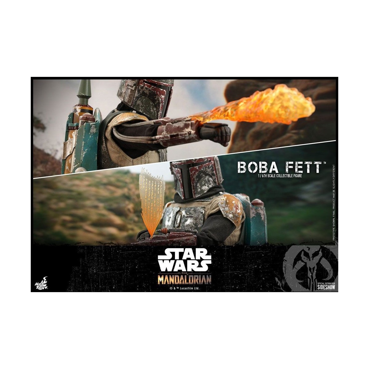 Hot Toys Star Wars El Mandaloriano Boba Fett Versión Deluxe 1/6 Obra Maestra de la Película