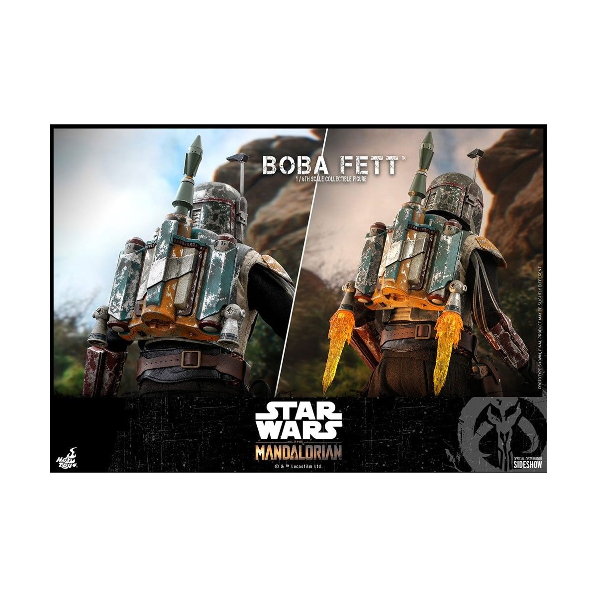 Hot Toys Star Wars El Mandaloriano Boba Fett Versión Deluxe 1/6 Obra Maestra de la Película