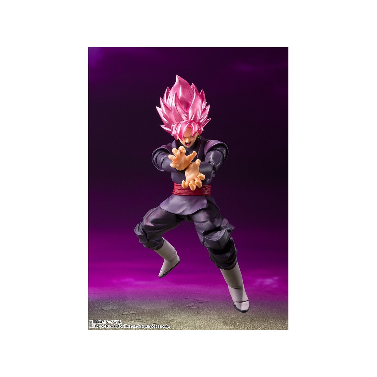 Bandai Tamashii - DRAGON BALL - GOKU BLACK SUPER SAIYAN ROSE (color exclusivo del evento regular) - SHF SHFiguarts