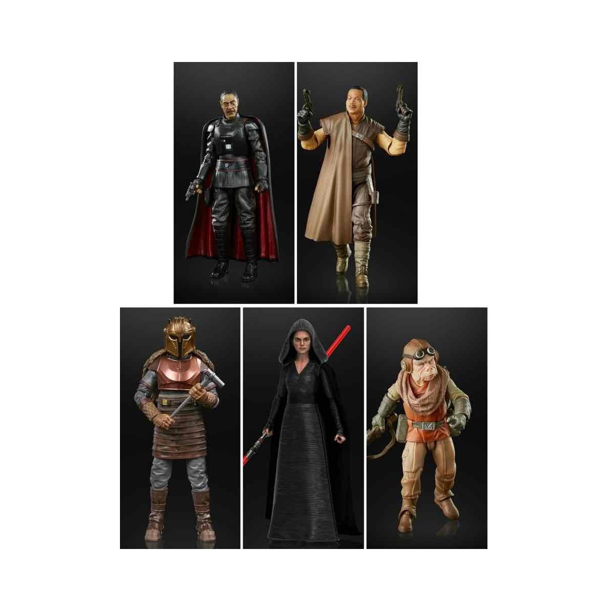 Star Wars Black Series - Set 3 - Armor Moff Gideon Kuiil Greef Karga Dark Rey