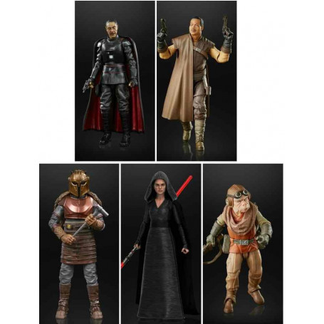 Star Wars Black Series - Set 3 - Armor Moff Gideon Kuiil Greef Karga Dark Rey