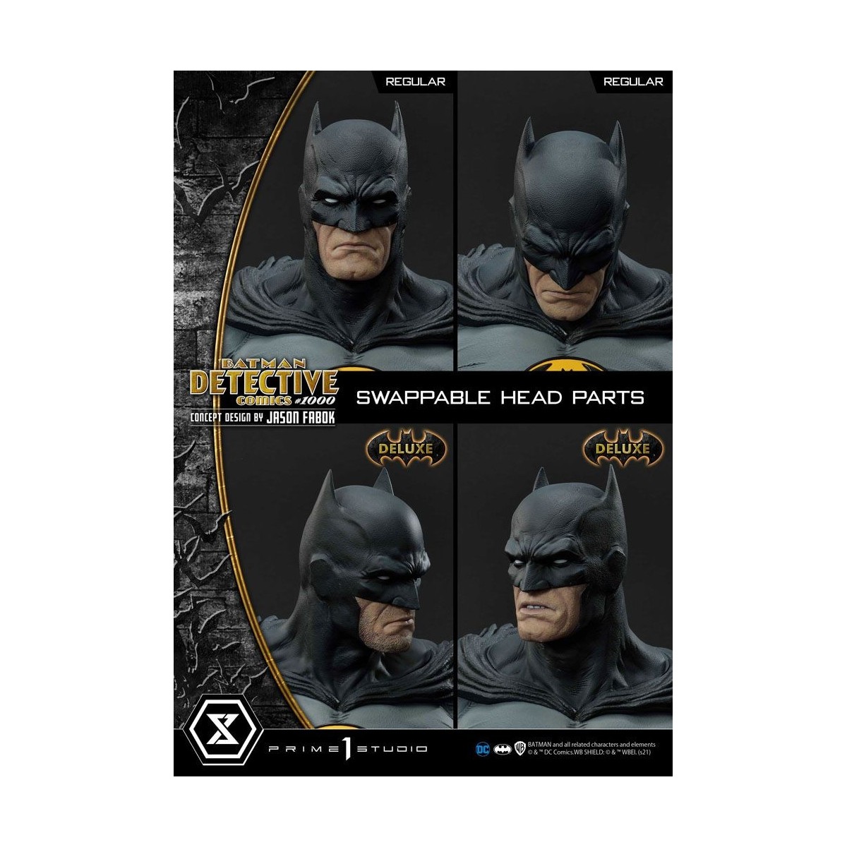 Prime 1 Studio - Diseño conceptual de Batman Detective Comics 1000 por Jason Fabok DX Bonus Ver