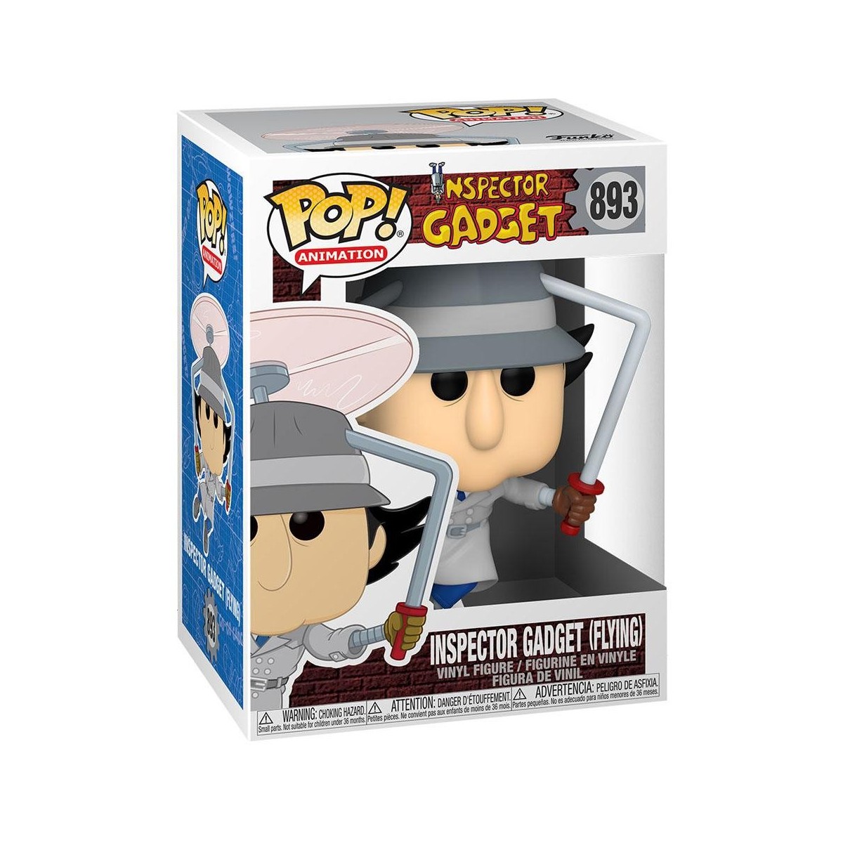 Funko POP! Animación 893 - Inspector Gadget volando - Gadgeto-cóptero - Inspector Gadget