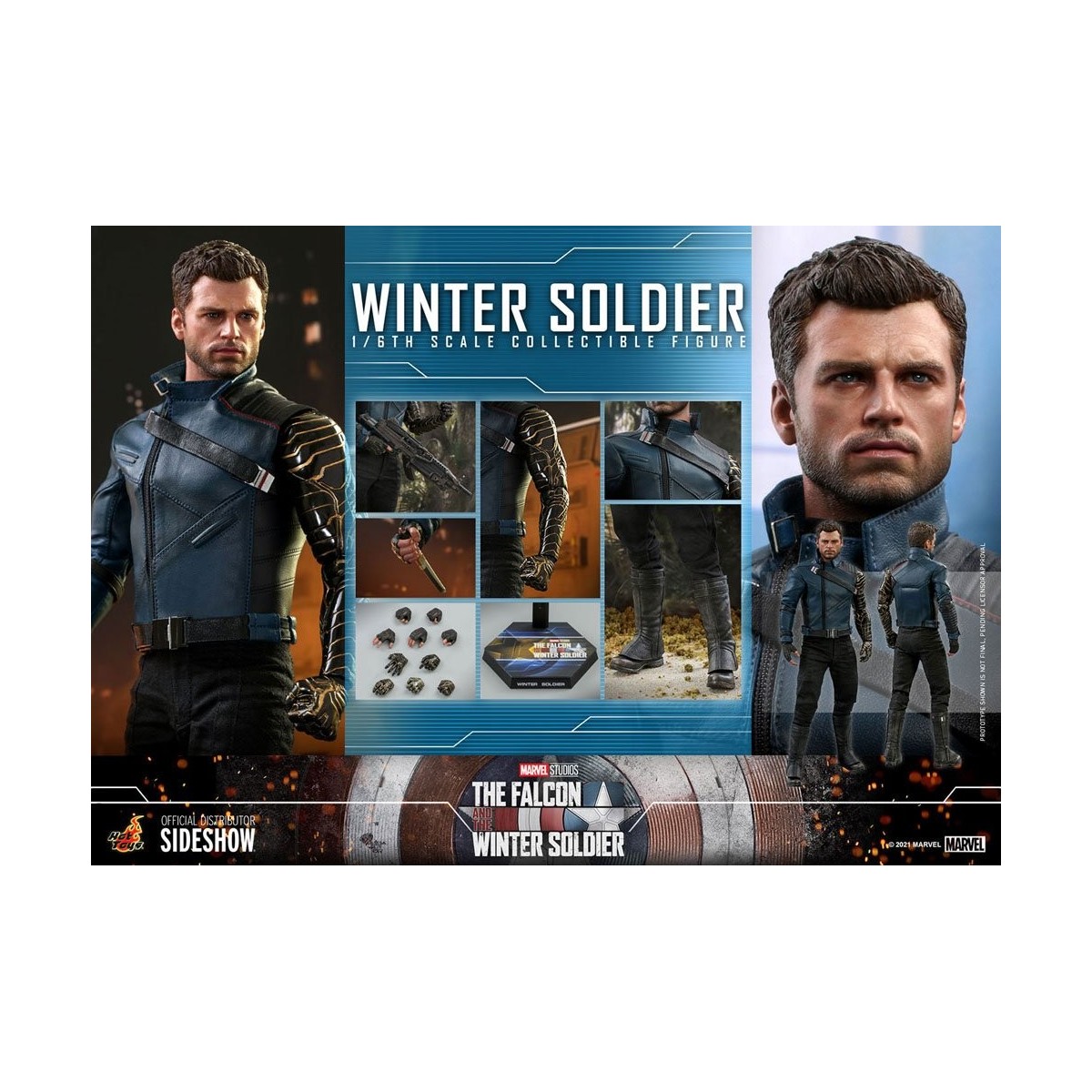 Hot Toys Marvel - Winter Soldier 1/6 - El Halcón y el Soldado de Invierno