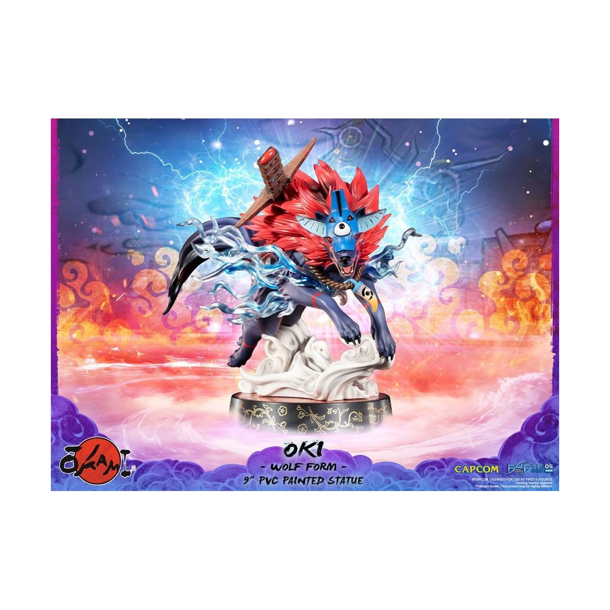 First 4 Figures Okami - OKI Wolf Form PVC statuette