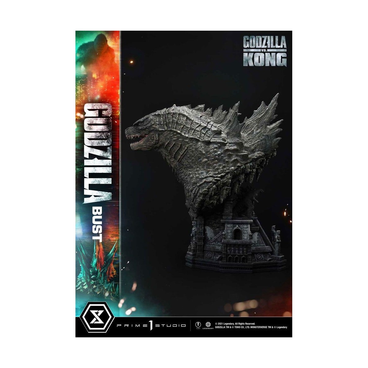 Prime 1 Studio - Godzilla Bust - Godzilla vs Kong Bonus Version