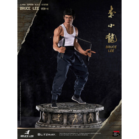 Blitzway - Estatuilla de Bruce Lee 1/4 Homenaje al 80º Aniversario - 55 cm