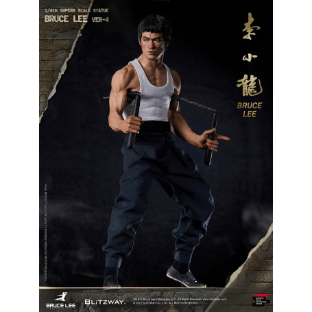 Blitzway - Estatuilla de Bruce Lee 1/4 Homenaje al 80º Aniversario - 55 cm