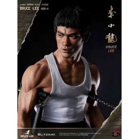 Blitzway - Estatuilla de Bruce Lee 1/4 Homenaje al 80º Aniversario - 55 cm