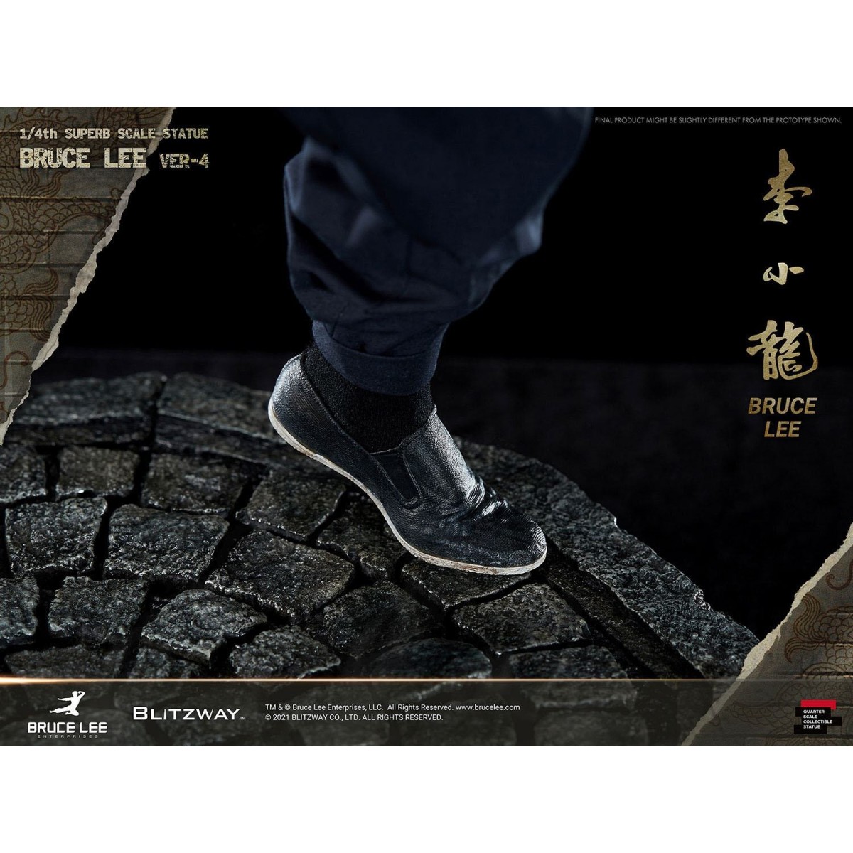 Blitzway - Estatuilla de Bruce Lee 1/4 Homenaje al 80º Aniversario - 55 cm