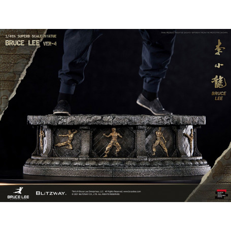 Blitzway - Estatuilla de Bruce Lee 1/4 Homenaje al 80º Aniversario - 55 cm