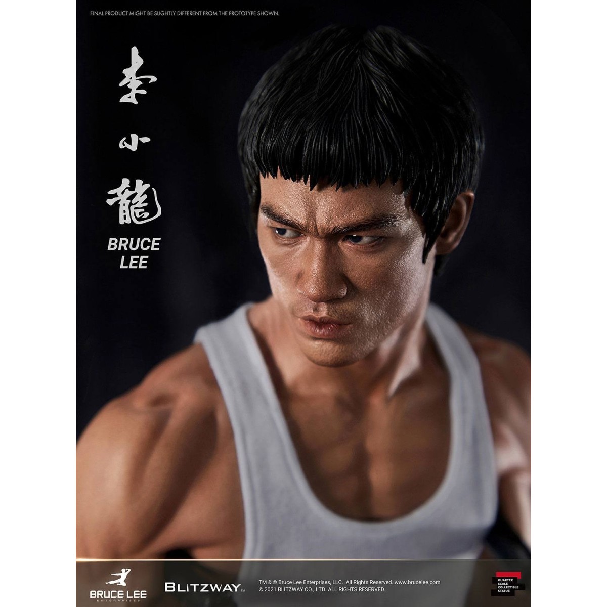 Blitzway - Estatuilla de Bruce Lee 1/4 Homenaje al 80º Aniversario - 55 cm