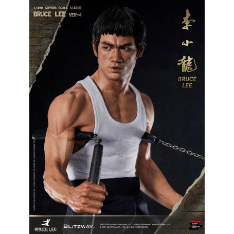 Blitzway - Estatuilla de Bruce Lee 1/4 Homenaje al 80º Aniversario - 55 cm