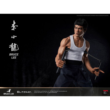 Blitzway - Estatuilla de Bruce Lee 1/4 Homenaje al 80º Aniversario - 55 cm