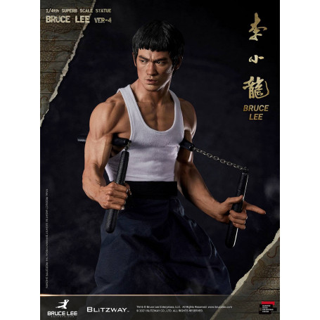 Blitzway - Estatuilla de Bruce Lee 1/4 Homenaje al 80º Aniversario - 55 cm