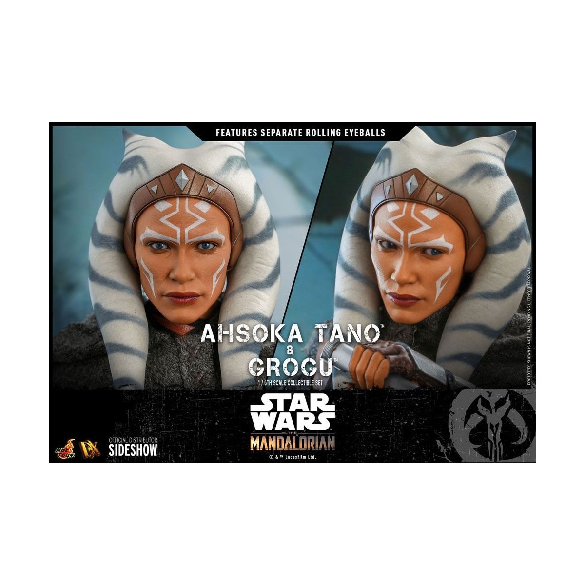 Hot Toys Star Wars - Ahsoka Tano y Grogu- La mandaloriana 1/6