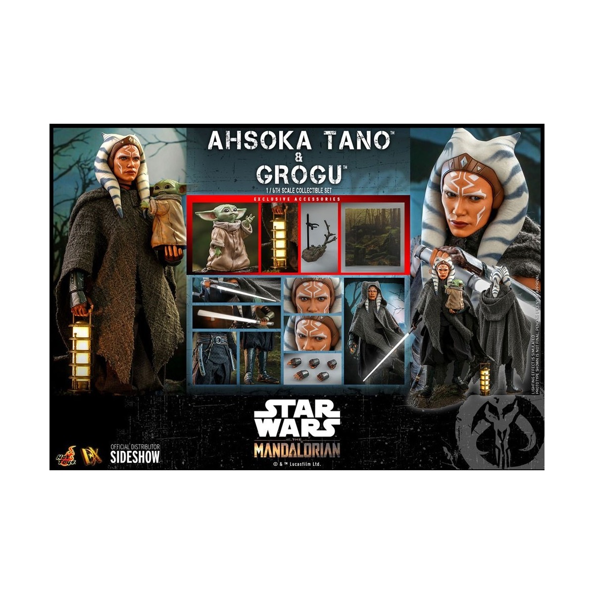 Hot Toys Star Wars - Ahsoka Tano y Grogu- La mandaloriana 1/6
