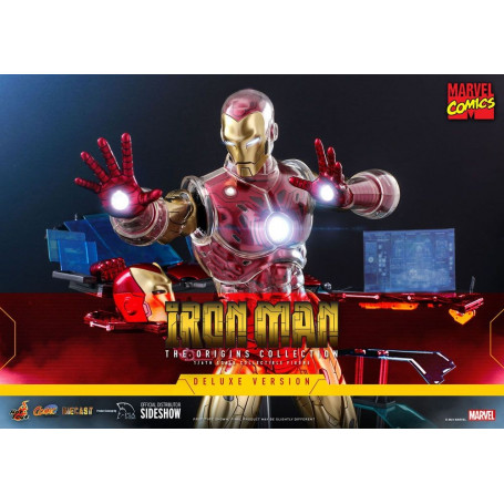 Hot toys - Iron Man Deluxe Version - Marvel The Origins Collection Comic Masterpiece figure 1/6