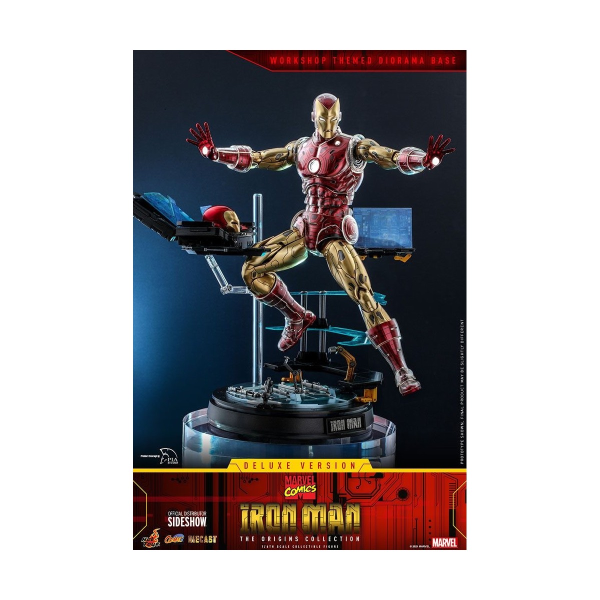 Hot toys - Iron Man Deluxe Version - Marvel The Origins Collection Comic Masterpiece figure 1/6