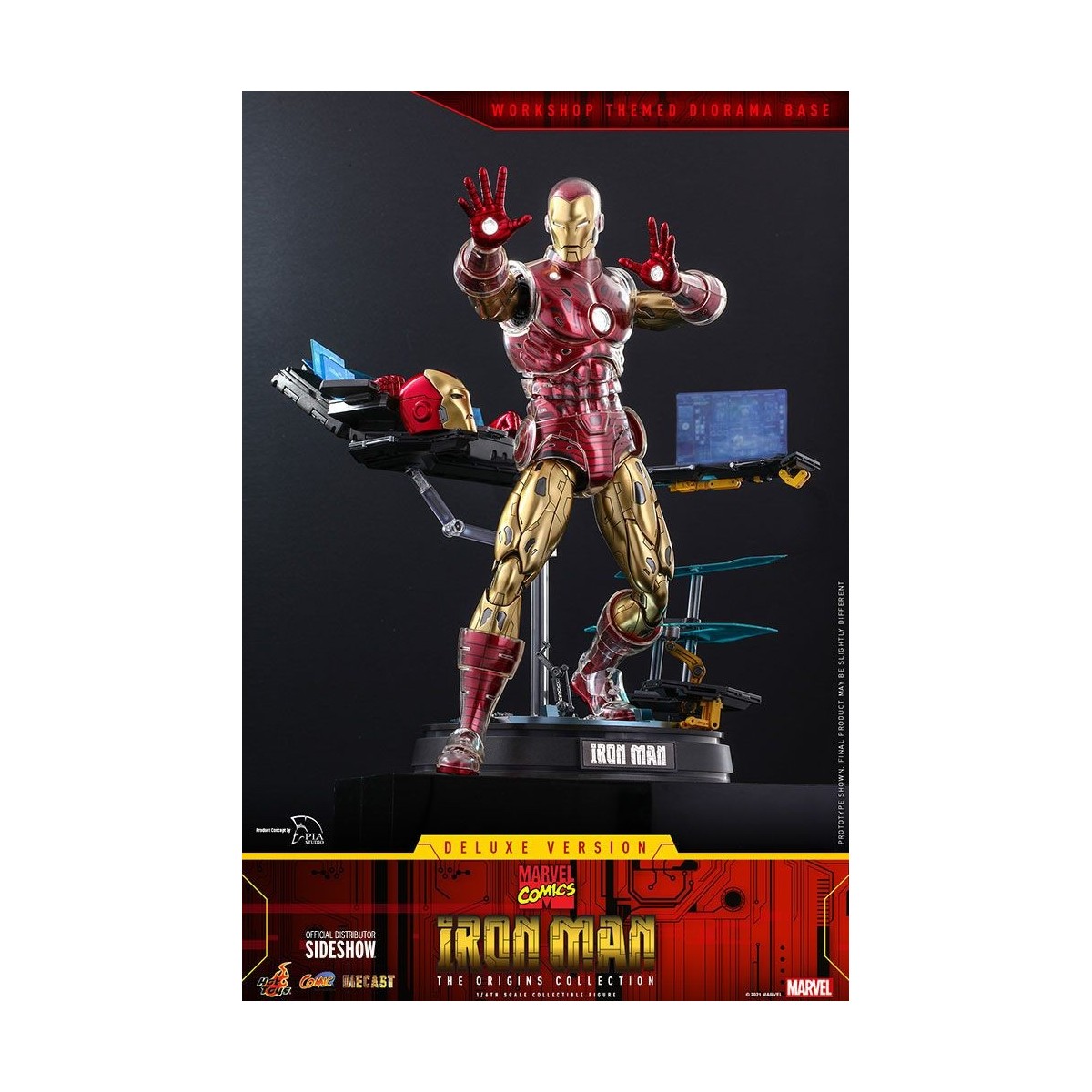 Hot toys - Iron Man Deluxe Version - Marvel The Origins Collection Comic Masterpiece figure 1/6