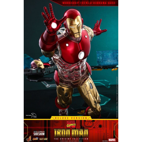 Hot toys - Iron Man Deluxe Version - Marvel The Origins Collection Comic Masterpiece figure 1/6