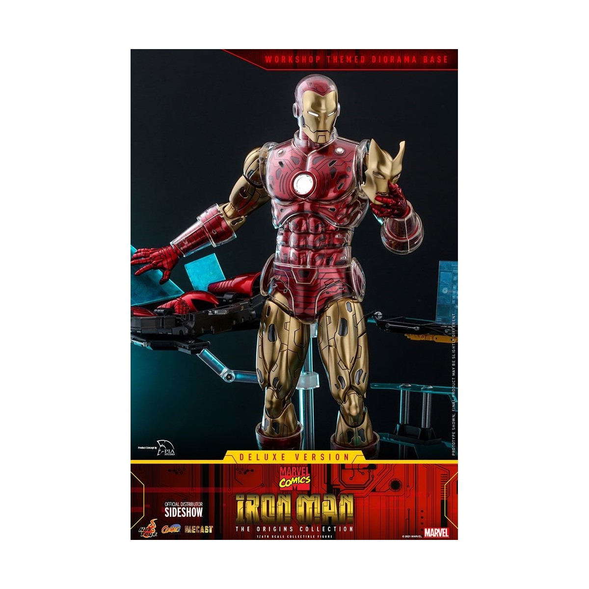 Hot toys - Iron Man Deluxe Version - Marvel The Origins Collection Comic Masterpiece figure 1/6