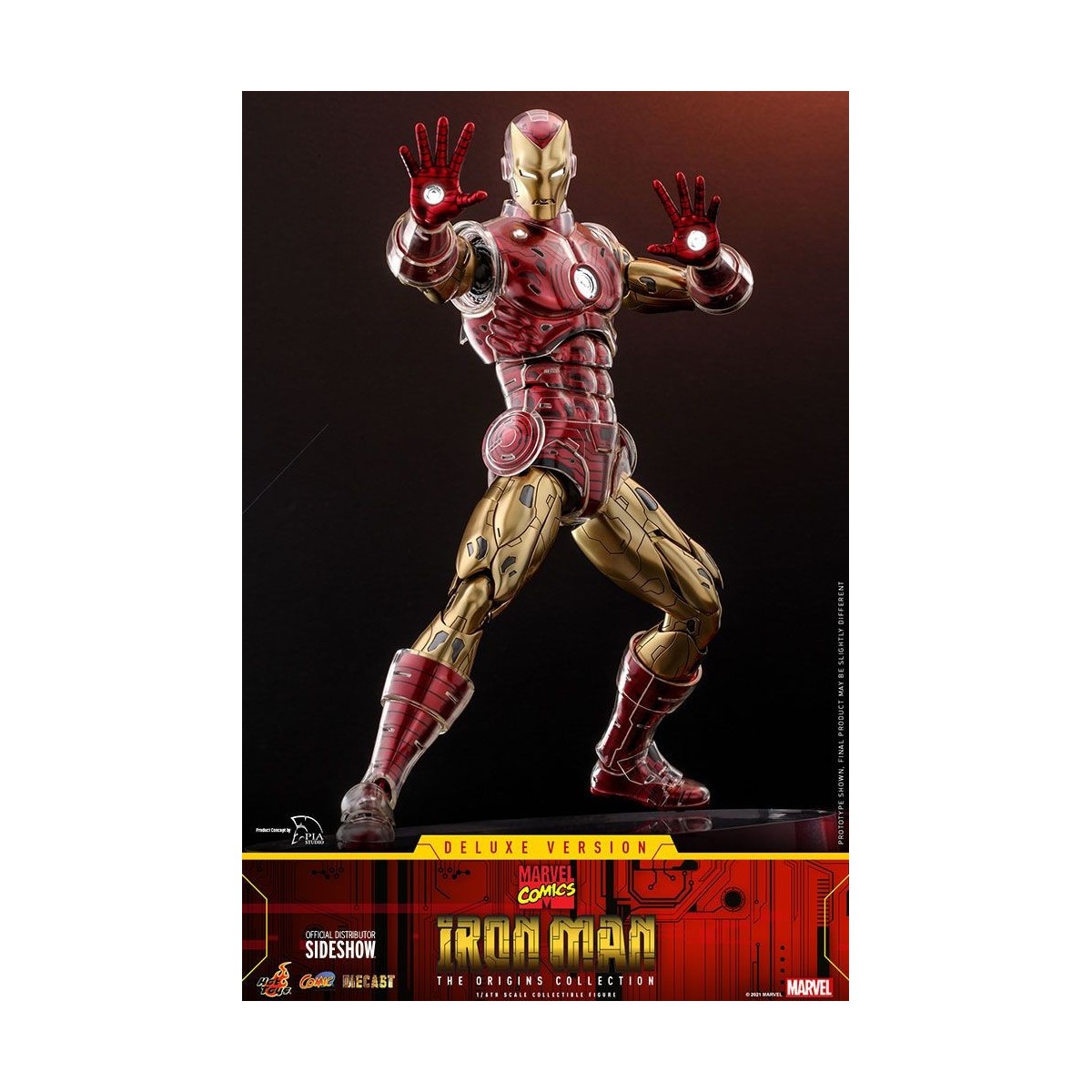 Hot toys - Iron Man Deluxe Version - Marvel The Origins Collection Comic Masterpiece figure 1/6