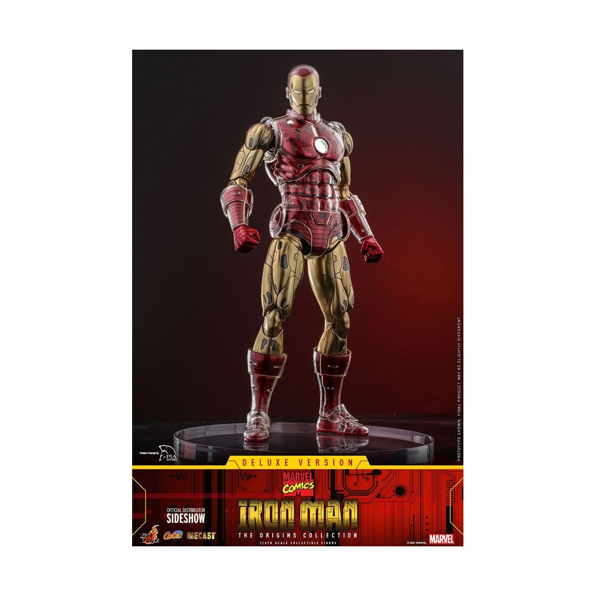Hot toys - Iron Man Deluxe Version - Marvel The Origins Collection Comic Masterpiece figure 1/6