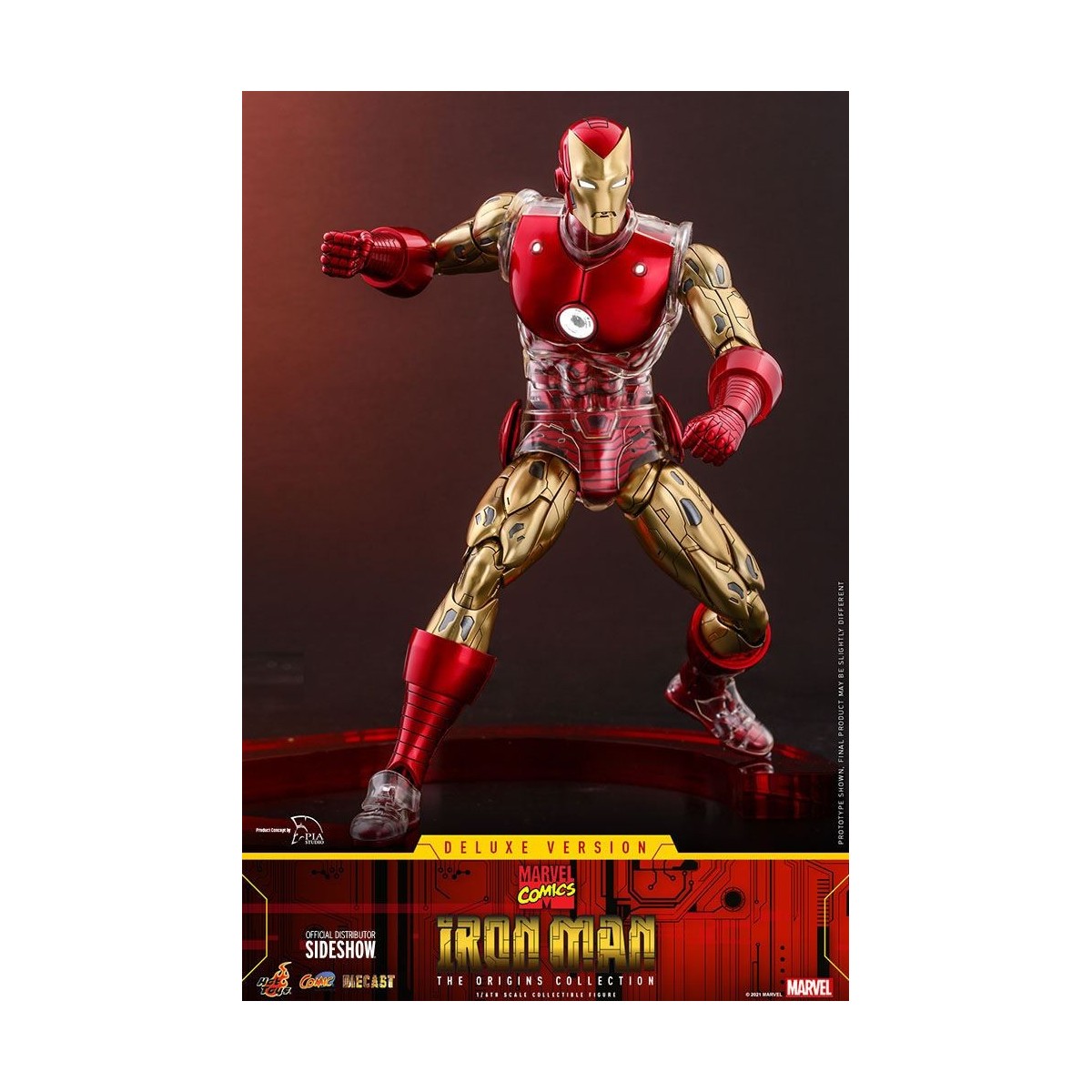 Hot toys - Iron Man Deluxe Version - Marvel The Origins Collection Comic Masterpiece figure 1/6