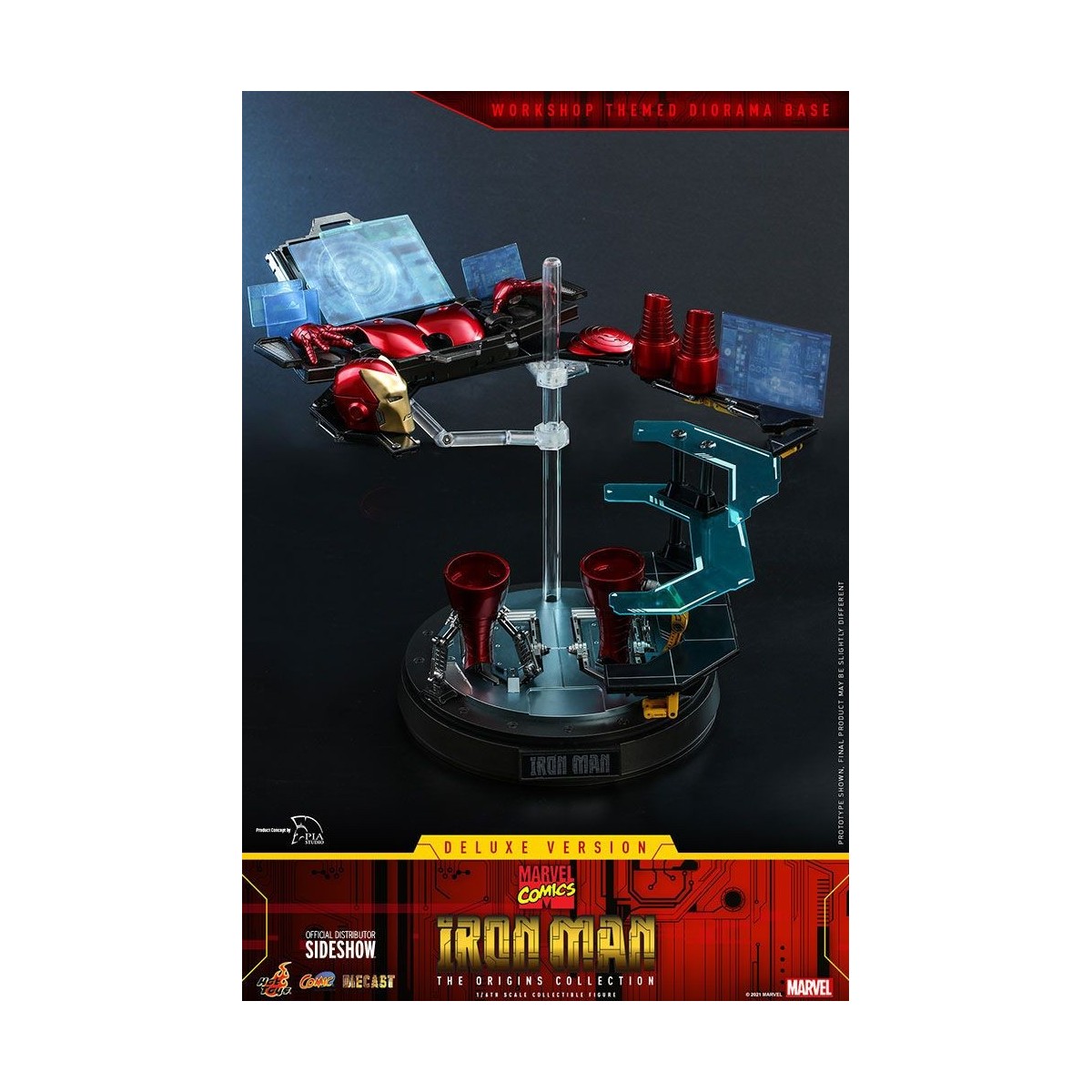 Hot toys - Iron Man Deluxe Version - Marvel The Origins Collection Comic Masterpiece figure 1/6