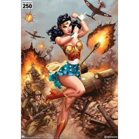 DC Comics print - Art Print Wonder Woman WWII - J Scott Campbell 46 x 61 cm - sin marco