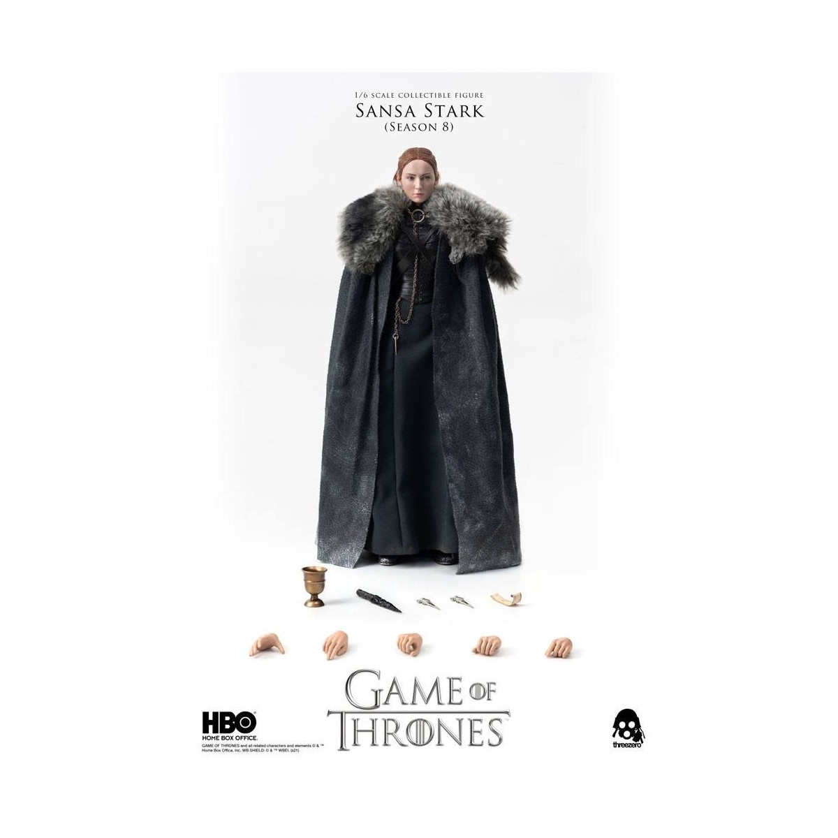 Tres ceros - Figura de acción de Juego de Tronos 1/6 Sansa Stark Temporada 8