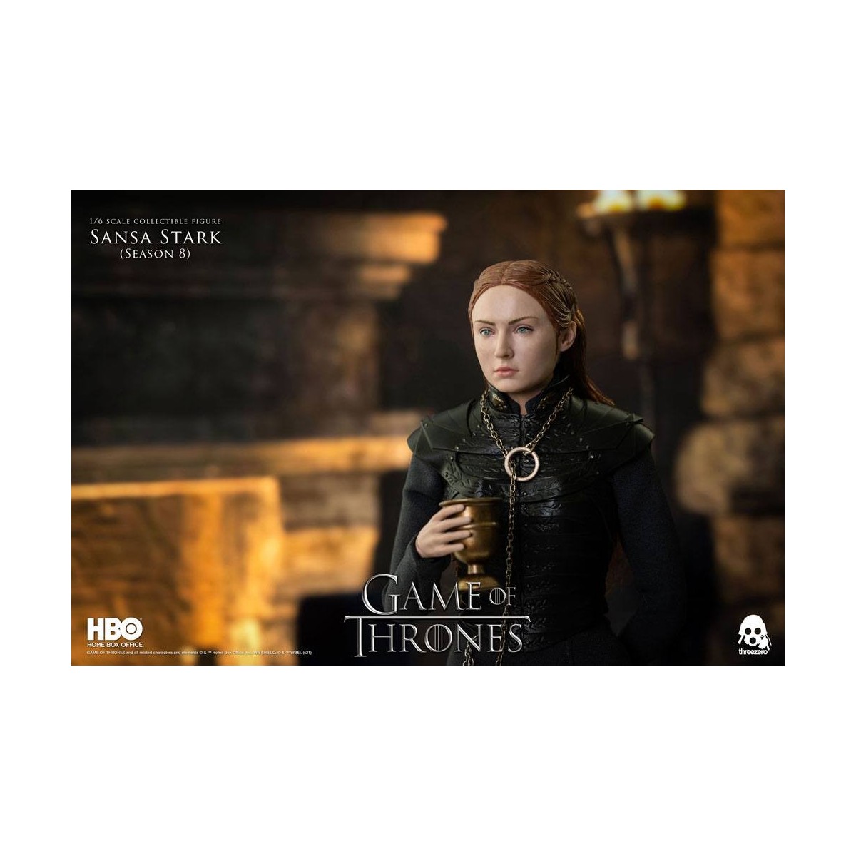 Tres ceros - Figura de acción de Juego de Tronos 1/6 Sansa Stark Temporada 8