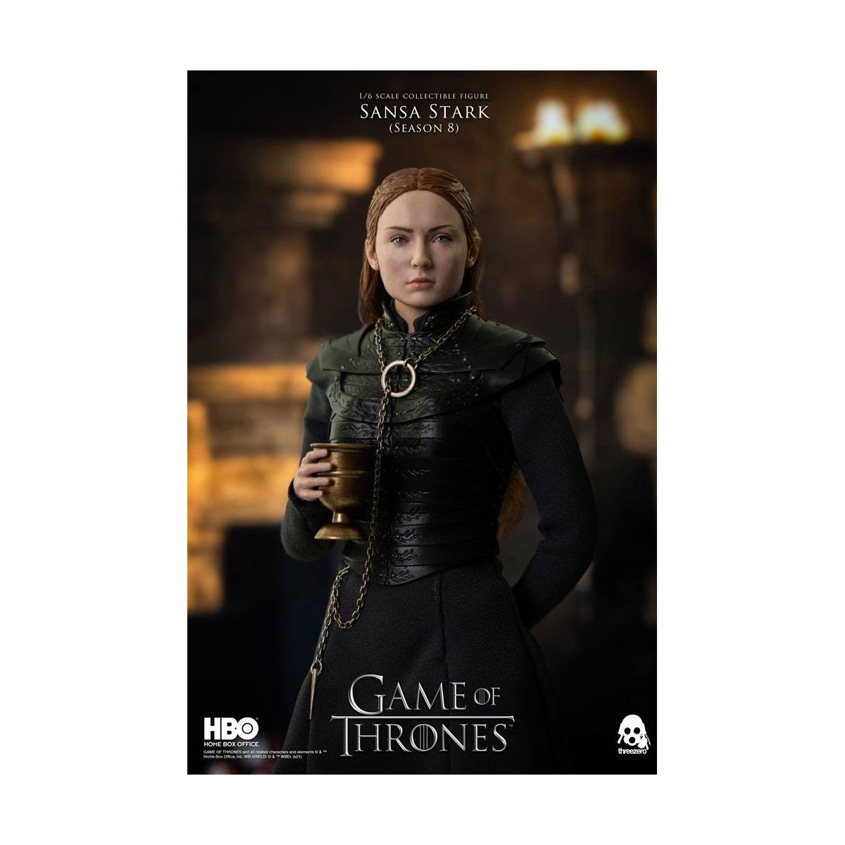 Tres ceros - Figura de acción de Juego de Tronos 1/6 Sansa Stark Temporada 8