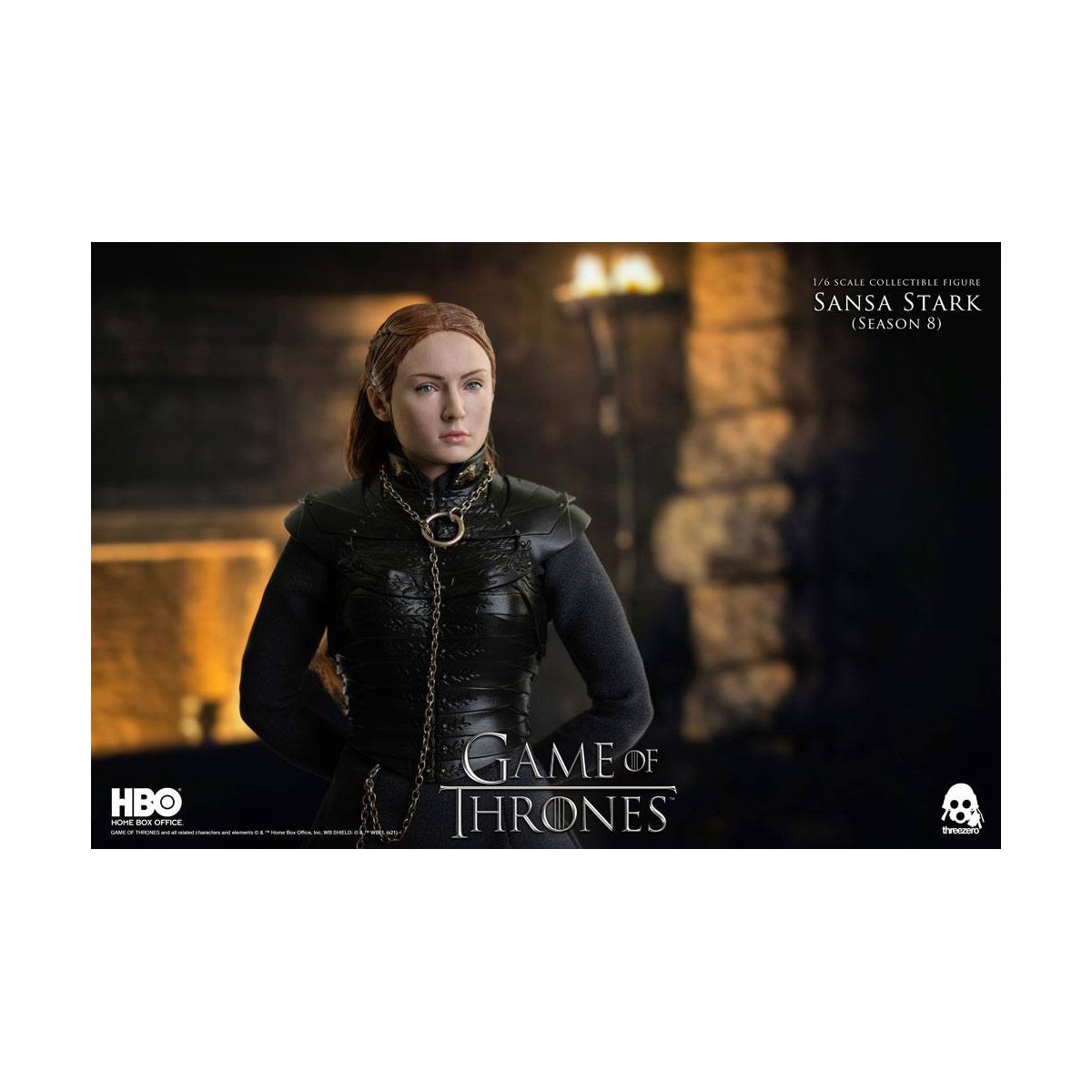 Tres ceros - Figura de acción de Juego de Tronos 1/6 Sansa Stark Temporada 8