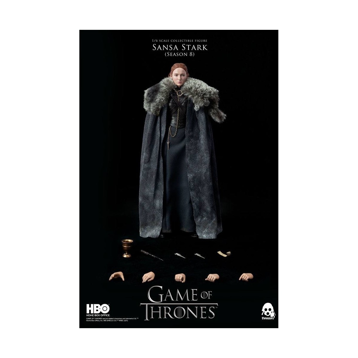 Tres ceros - Figura de acción de Juego de Tronos 1/6 Sansa Stark Temporada 8