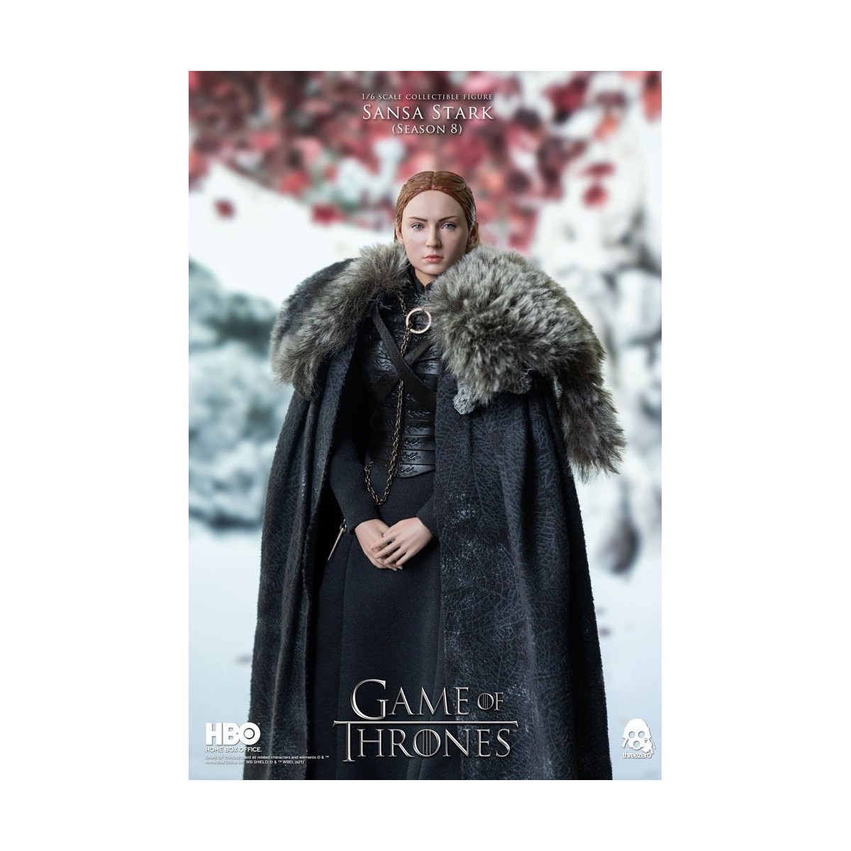 Tres ceros - Figura de acción de Juego de Tronos 1/6 Sansa Stark Temporada 8