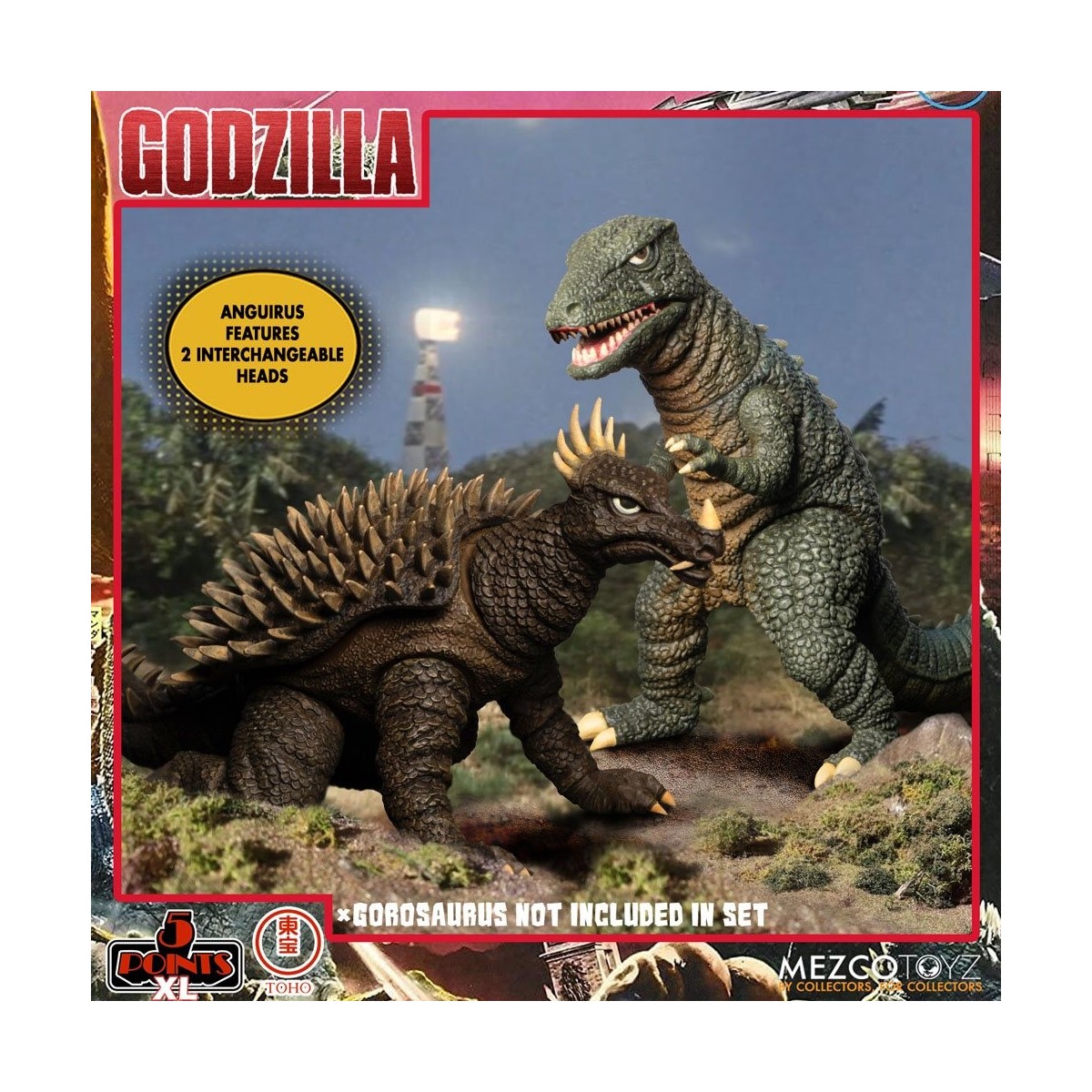Mezco 5 Puntos XL Deluxe Box Set Ronda 1 - Godzilla: El ataque de los invasores
