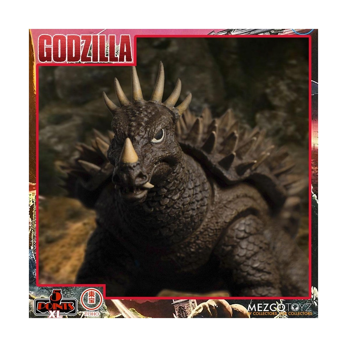 Mezco 5 Puntos XL Deluxe Box Set Ronda 1 - Godzilla: El ataque de los invasores