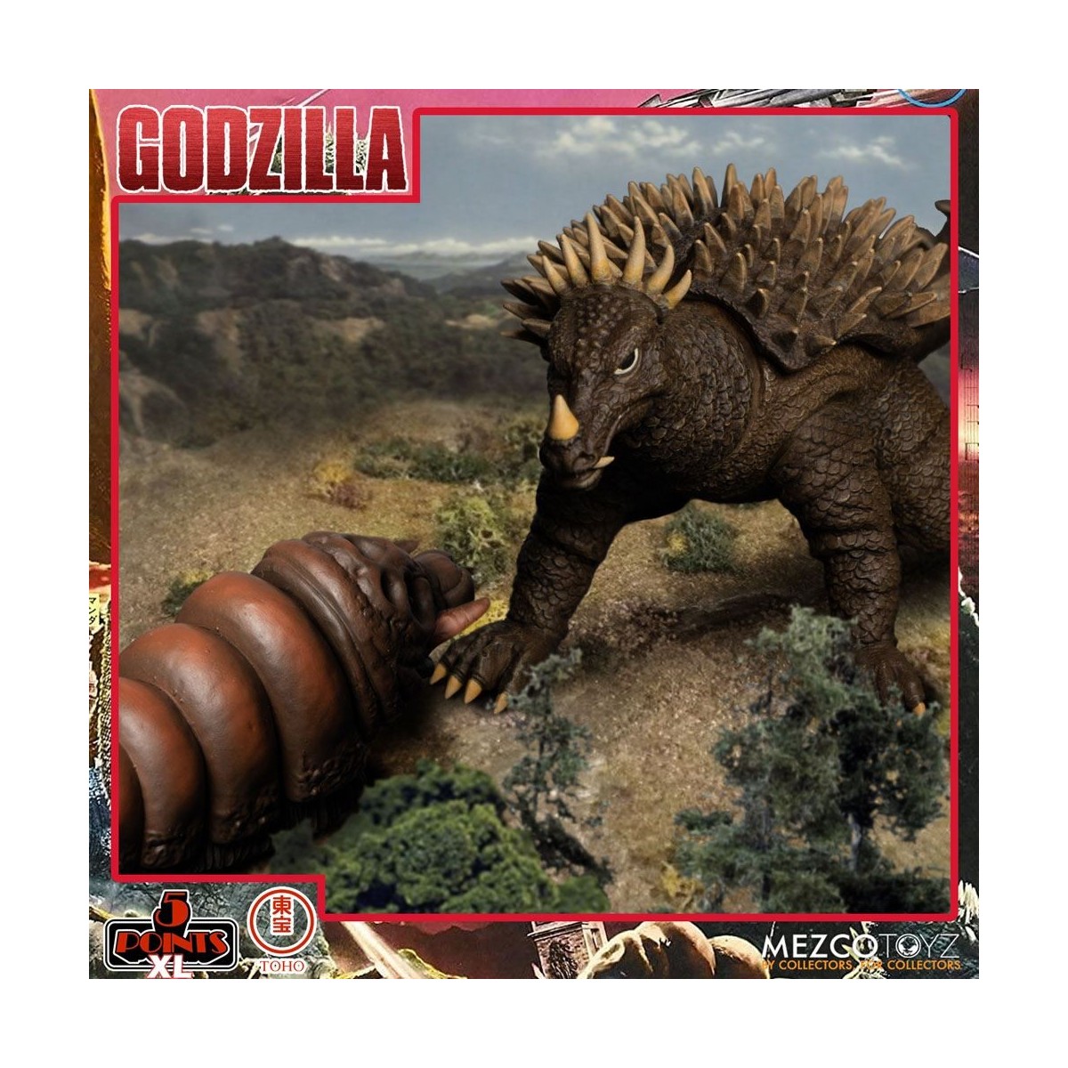 Mezco 5 Puntos XL Deluxe Box Set Ronda 1 - Godzilla: El ataque de los invasores